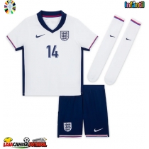 Camisa de Futebol Inglaterra Ezri Konsa #14 Equipamento Principal Infantil Europeu 2024 Manga Curta (+ Calças curtas)